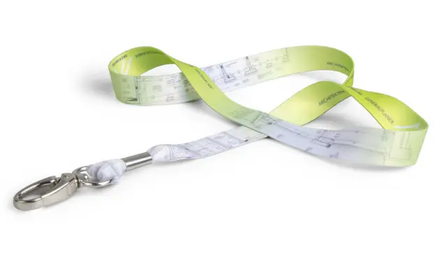 Hochwertiges Lanyard mit Fotodruck Dieses Lanyard aus Polyester überzeugt durch seinen realistischen Fotodruck und ist mit einer glänzenden Metall-Manschette veredelt.