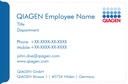 Business card QIAGEN