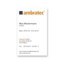 Visitenkarte ambratec + QR Code