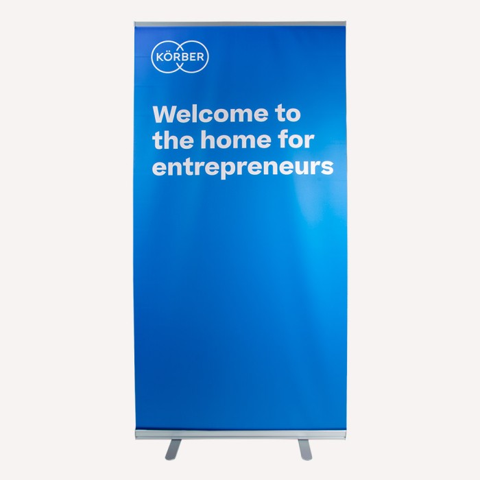 Roll up Banner "Blau"