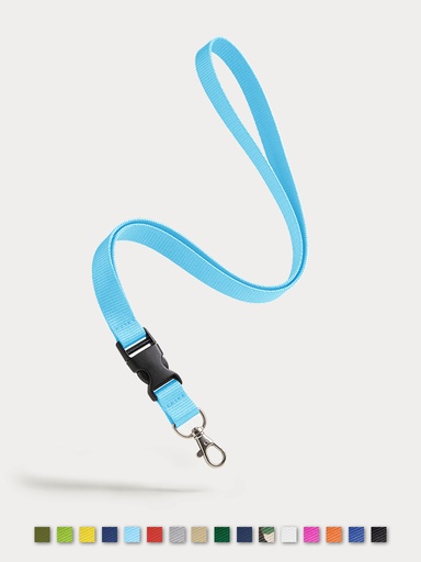 [LY-0005-20c] 20mm Schlüsselbänder mit Clip (25 Stück)